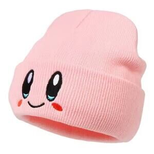 Kirby Beanie Hat Nintendo Retro Vintage Gamer Winter Birthday Christmas Gift